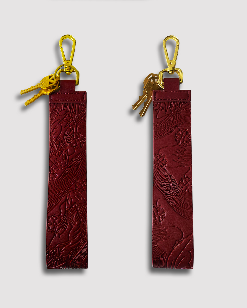 Crimson Koi Keychain