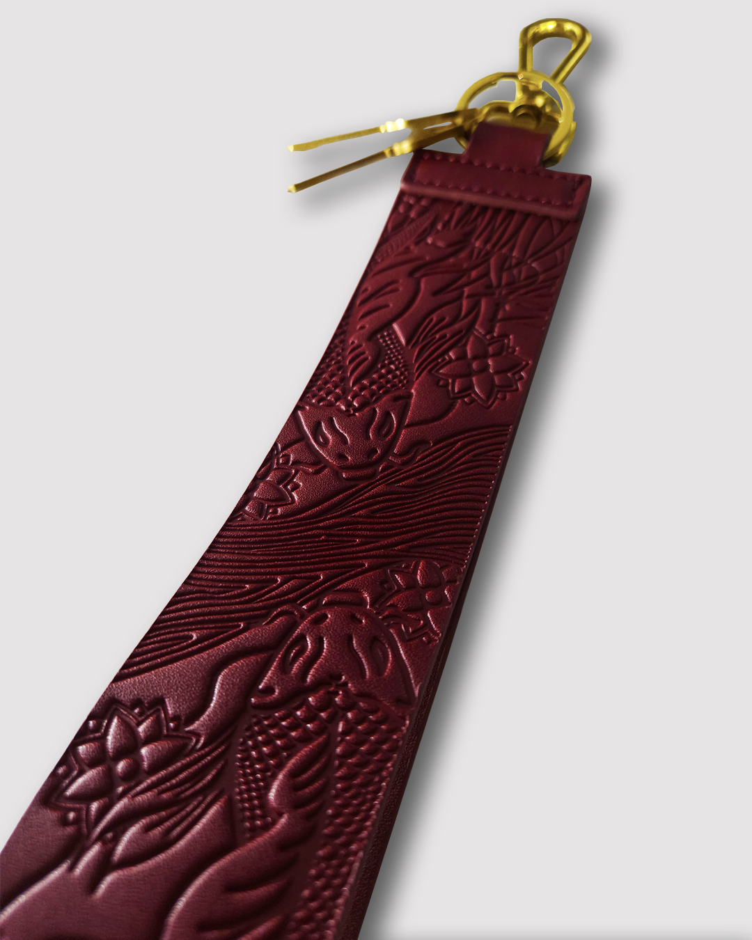 Crimson Koi Keychain